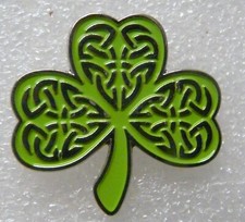 Celtic Shamrock pin badge