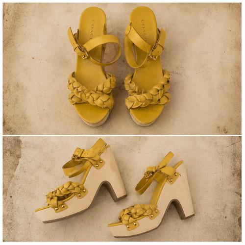 Retro braided platform - braided, heels