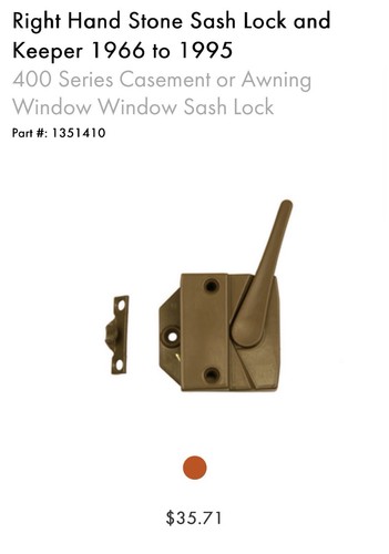 Andersen casement awning - or,