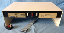 Acorn BBC Master Monitor/Drive Plinth, 3.5 & 5.25 drives good condition, working