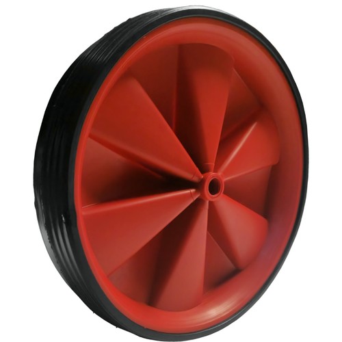 Red plastic wheel solid - red, &