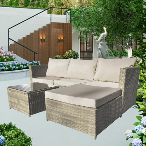 Seater outdoor rattan garden - 4,
