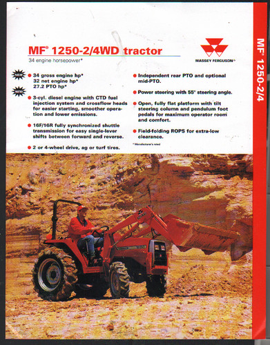Massey ferguson 1250 - mf, 1250-2/4wd