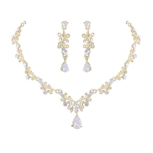 Earring and necklace set alloy - earring,