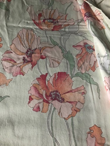 Vintage retro poppy - poppy, curtains