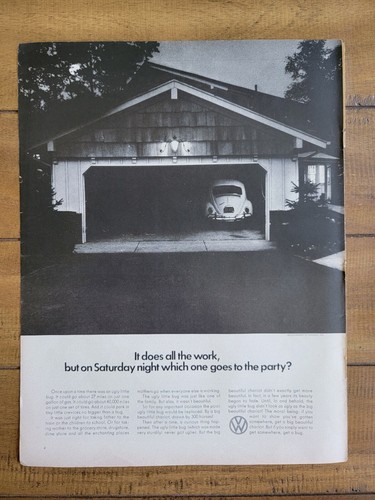 1960 volkswagen print ad - 1960's,