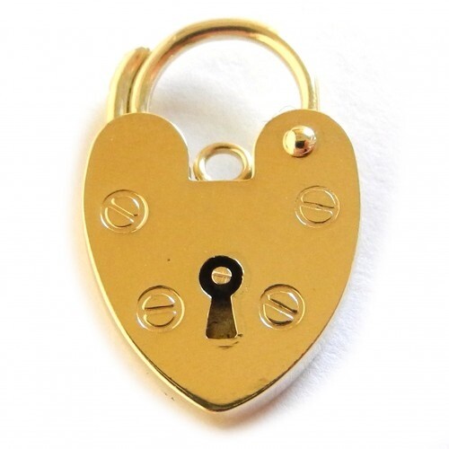 9ct gold heart shaped - gold,