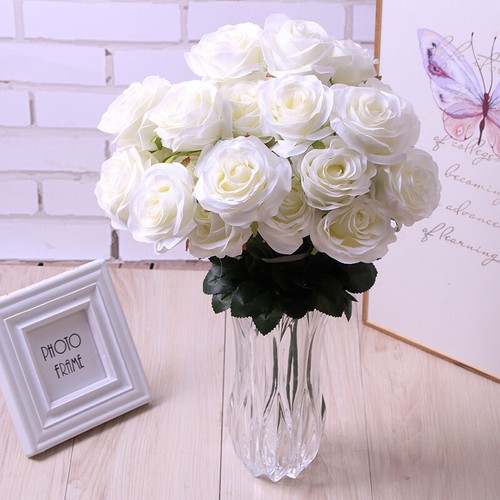 Heads silk rose artificial - 10,
