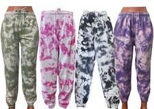 Womens Ladies Tie Dye Trousers