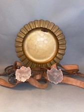 Old MGM Movie Props - Roman Leather Horse Straps Weisz 1267 & Gilt Metal Plate