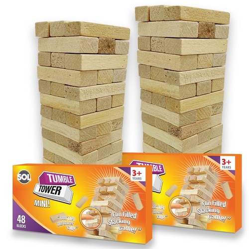 2pk wooden tumbling tower - 2pk, game