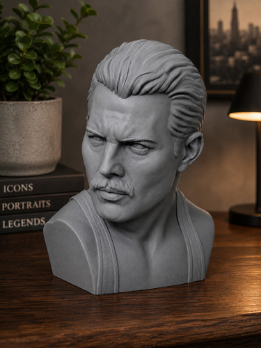 Freddie mercury bust statue - freddie,