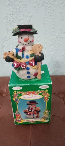 Snowman china figure - snowman,