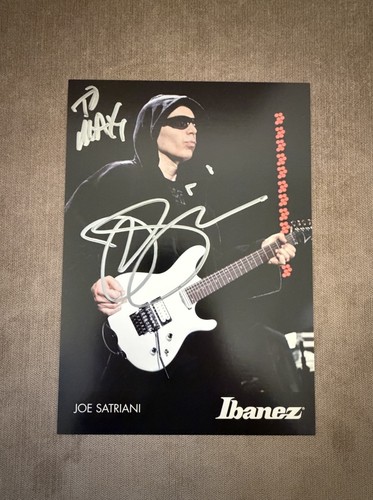 Joe satriani signed ibanez - joe,
