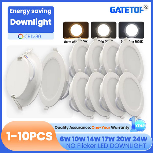 Ultra slim recessed round led - round,