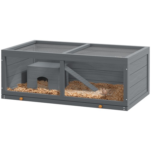 Pawhut wooden hamster - pawhut, w/