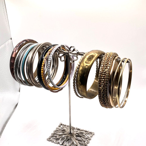 Mixed metal bangle - , bundle
