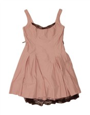 DEBUT Womens A-Line Dress UK 16 Large  Pink Polyester AA14