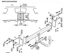 Swan Neck Tow Bar For JEEP