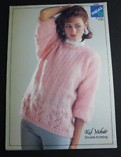 Vintage Phildar Women's 80s Sweater Knitting Pattern 34-40" Bust 5062 Kid Mohair