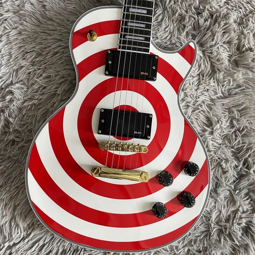 Custom red white zakk bullseye - custom, red&white