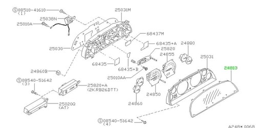 Cover front meter for nissan - cover,,