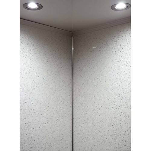 White sparkle 5mm x 250mm - x,