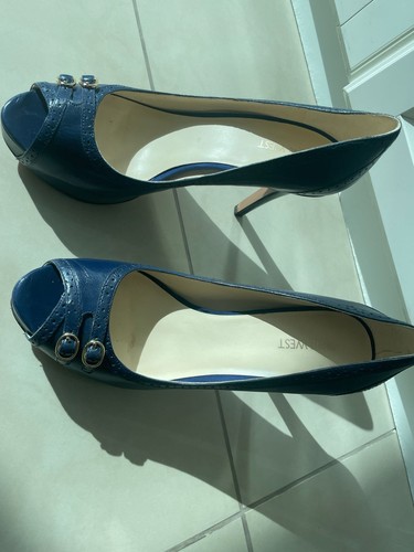 Nine west navy blue heels - navy, size