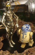 Star Wars Vintage C3PO R2D2 Large 12" inch Scale Astromech Droid Bundle