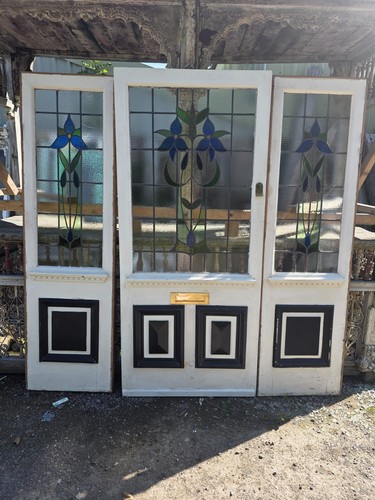 Antique 1920s leaded glass - 1920s,