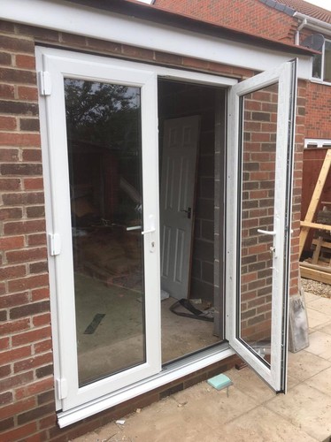 White upvc french doors in - french,