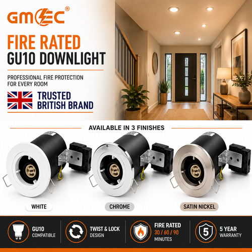 Gu10 fire rated - rated, downlight