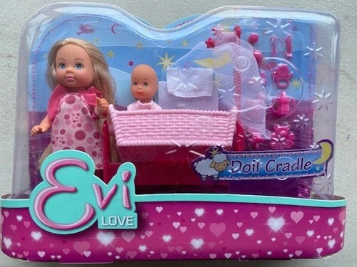 Evi love doll baby - evi, cradle