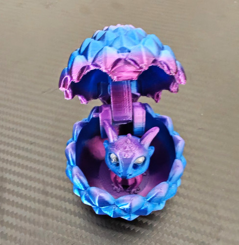 Blue purple plastic dragon - &,