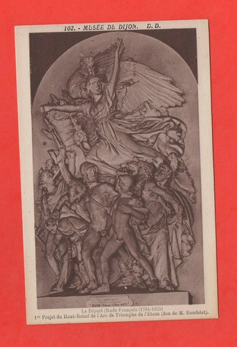Dijon museum postcard black - museum,