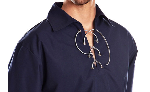 Men navy ghillie shirt - men's,
