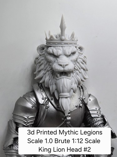 Printed king lion - lion, head#2