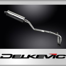 Suzuki DRZ400E 2000-2009 Delkevic Full Exhaust 350mm Oval Stainless Silencer Can
