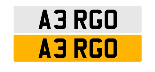 Argo rgo cherished number - argo,