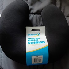 Super Soft Travel Neck Cushion Pillow MICROBEAD Camping Holiday Sleep New... 