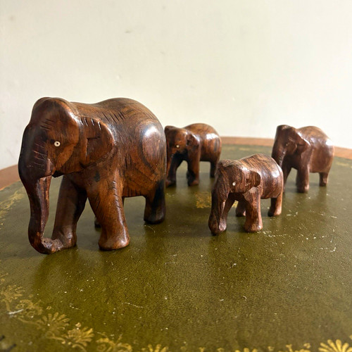 Set hand carved wooden - carved,