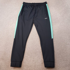 Hugo Boss Mens Joggers Small Blue Hicon Tracksuit Bottoms Pants Gym Pants