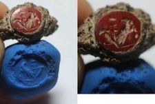 Ancient Roman Red Jasper Intaglio 200ad + Original Certificate Of Authenticity