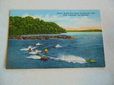 B1154 Postcard Speedboat