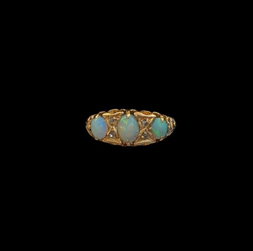 18ct antique opal and - opal,