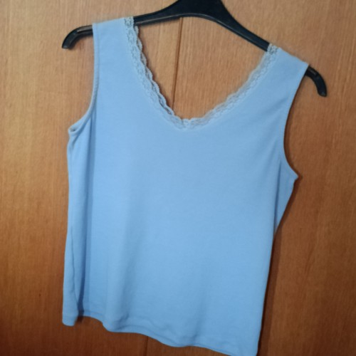 Sleeveless lilac top - sleeveless, from