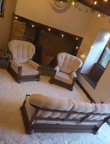 Three seater sofa - and, two