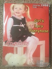 Baby White Lace pantyhose Tights Flower Girl Christening Communion Tights 1-14 Y