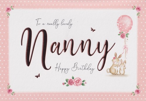Nanny birthday greeting - nanny,