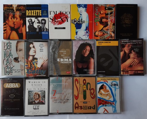 Cassette singles job lot x17 - lot,
